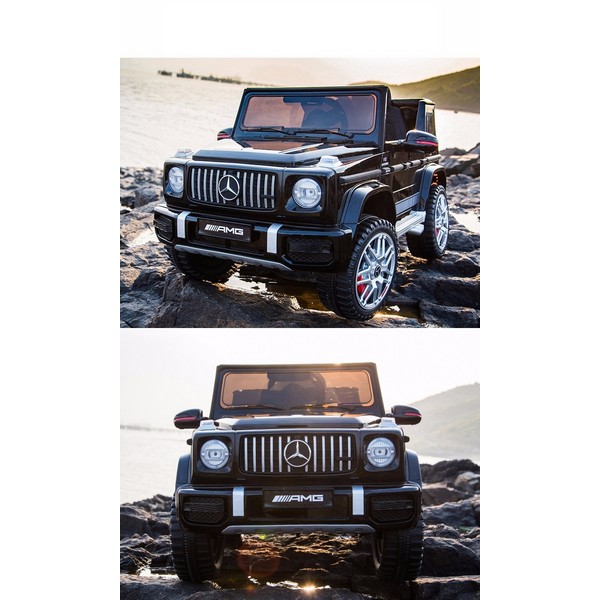 Продукт Акумулаторен джип Mercedes Benz G63 Licensed 4X4 , с меки гуми и кожена седалка - 0 - BG Hlapeta